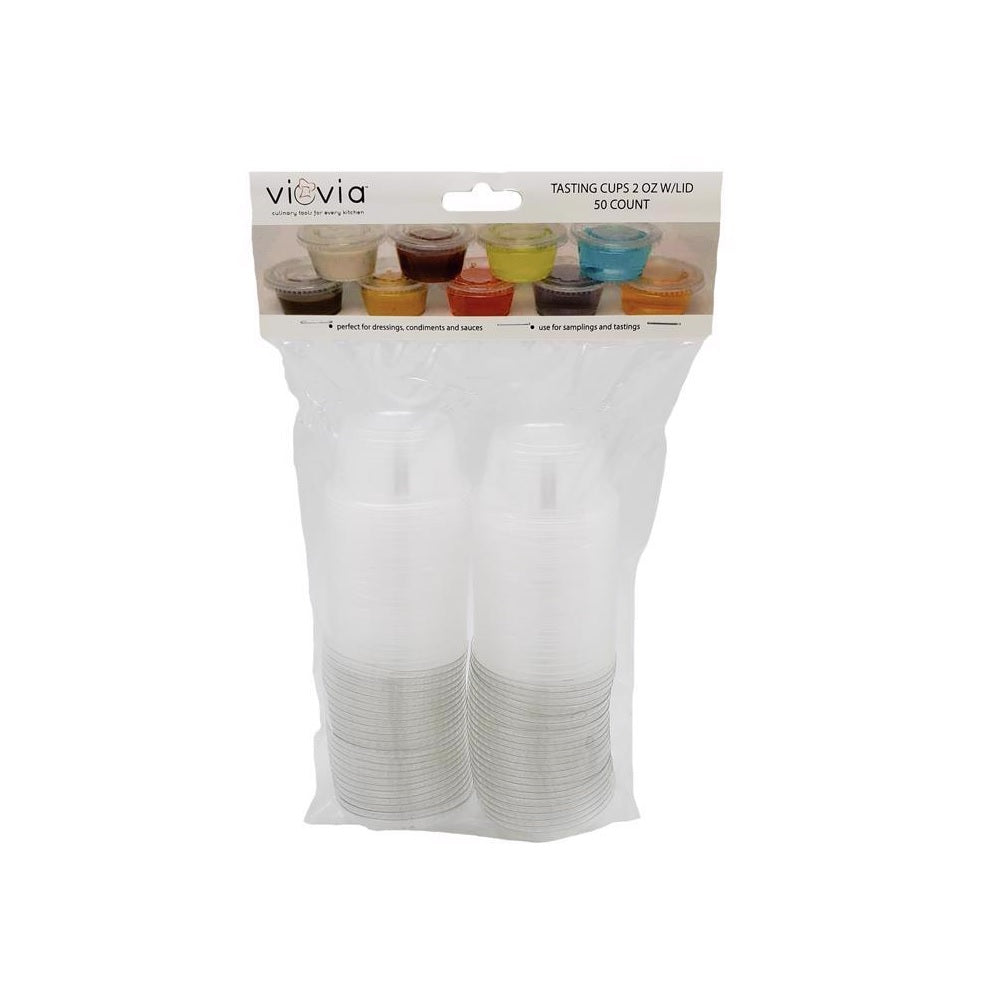 Viovia VIO-0372 Tasting Cups With Lid, Clear