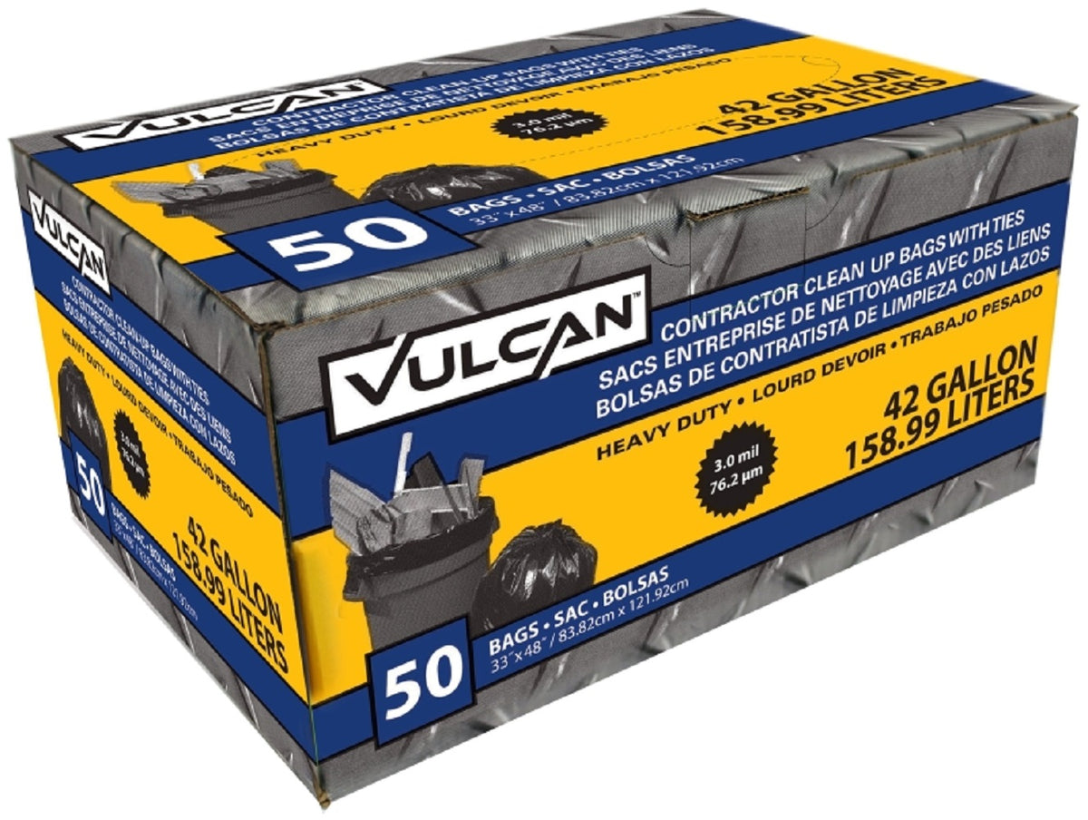 Vulcan FG-03812-08A Contractor Bags, 50 Ct.