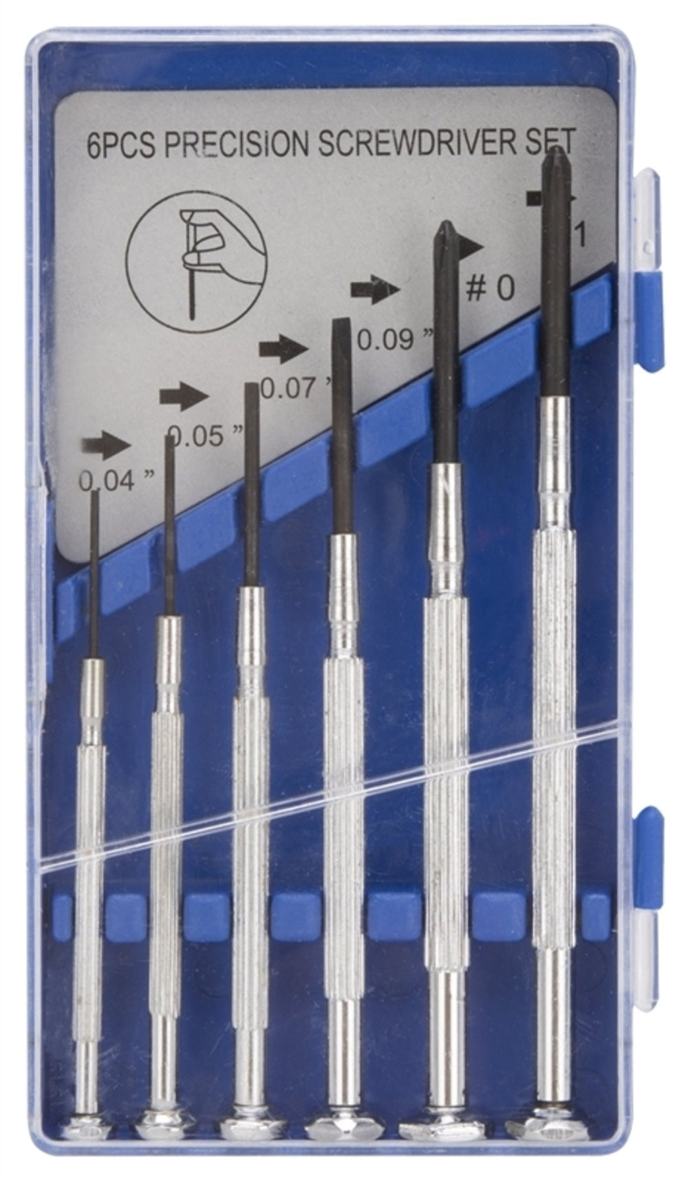 Vulcan JL36001 Precision Screwdriver Set, Chrome