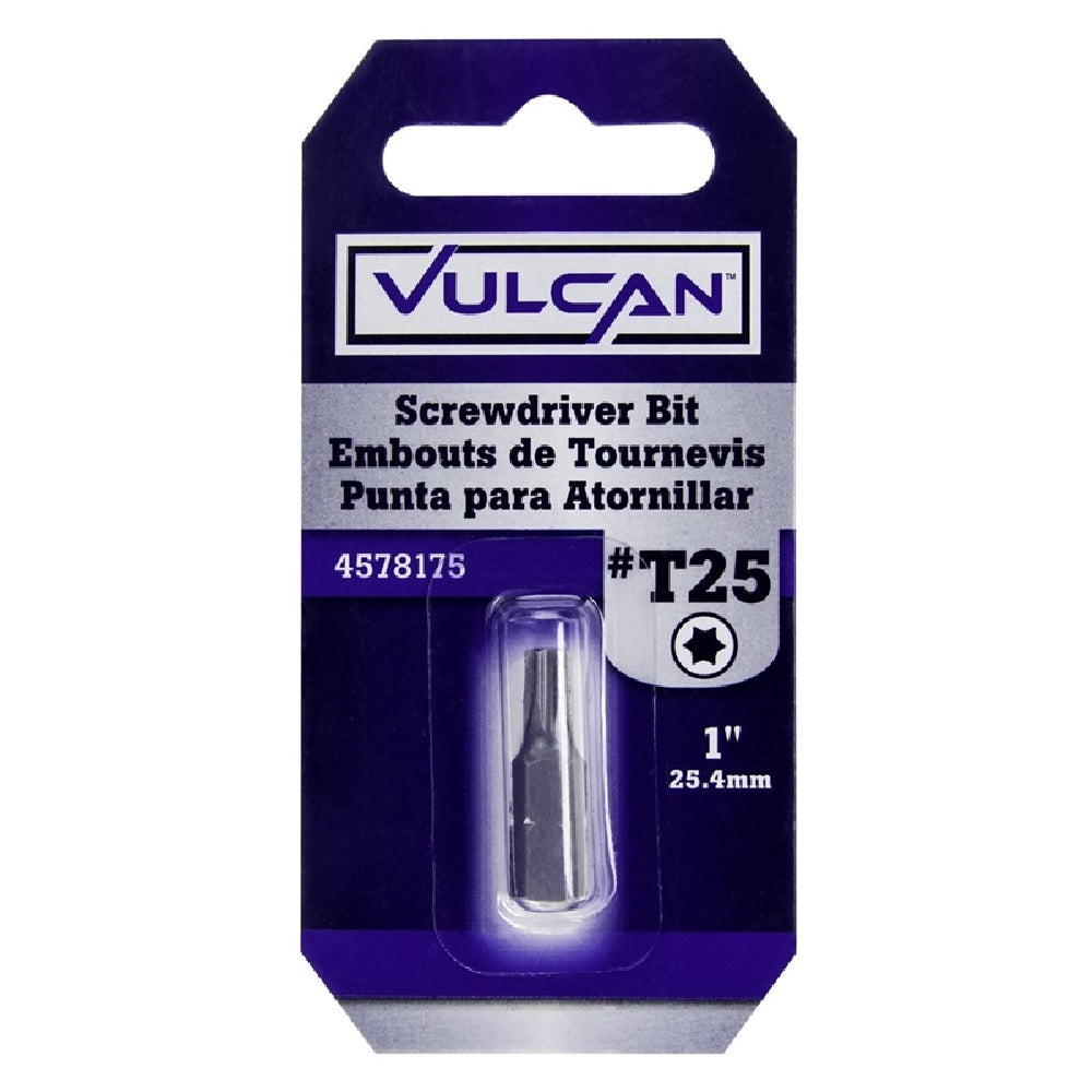Vulcan 307591OR Screwdriver Bit, Chrome, 1 Inch