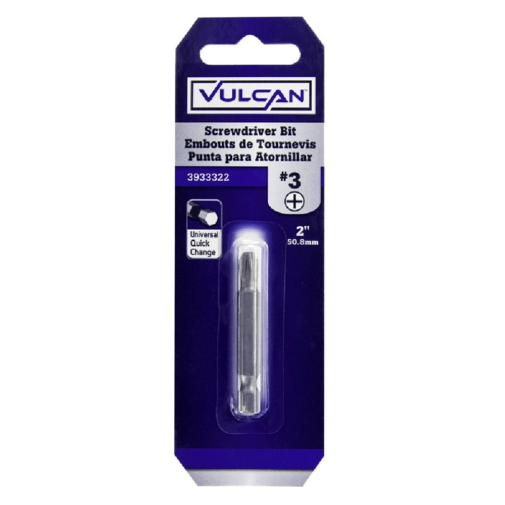 Vulcan 305111OR Screwdriver Bit, Chrome