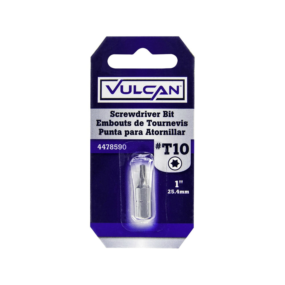 Vulcan 307241OR T10 Star Screwdriver Bit, 1 In