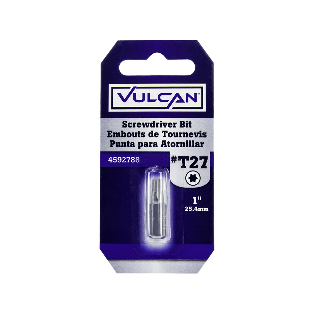 Vulcan 307671OR T27 Star Screwdriver Bit, 1"