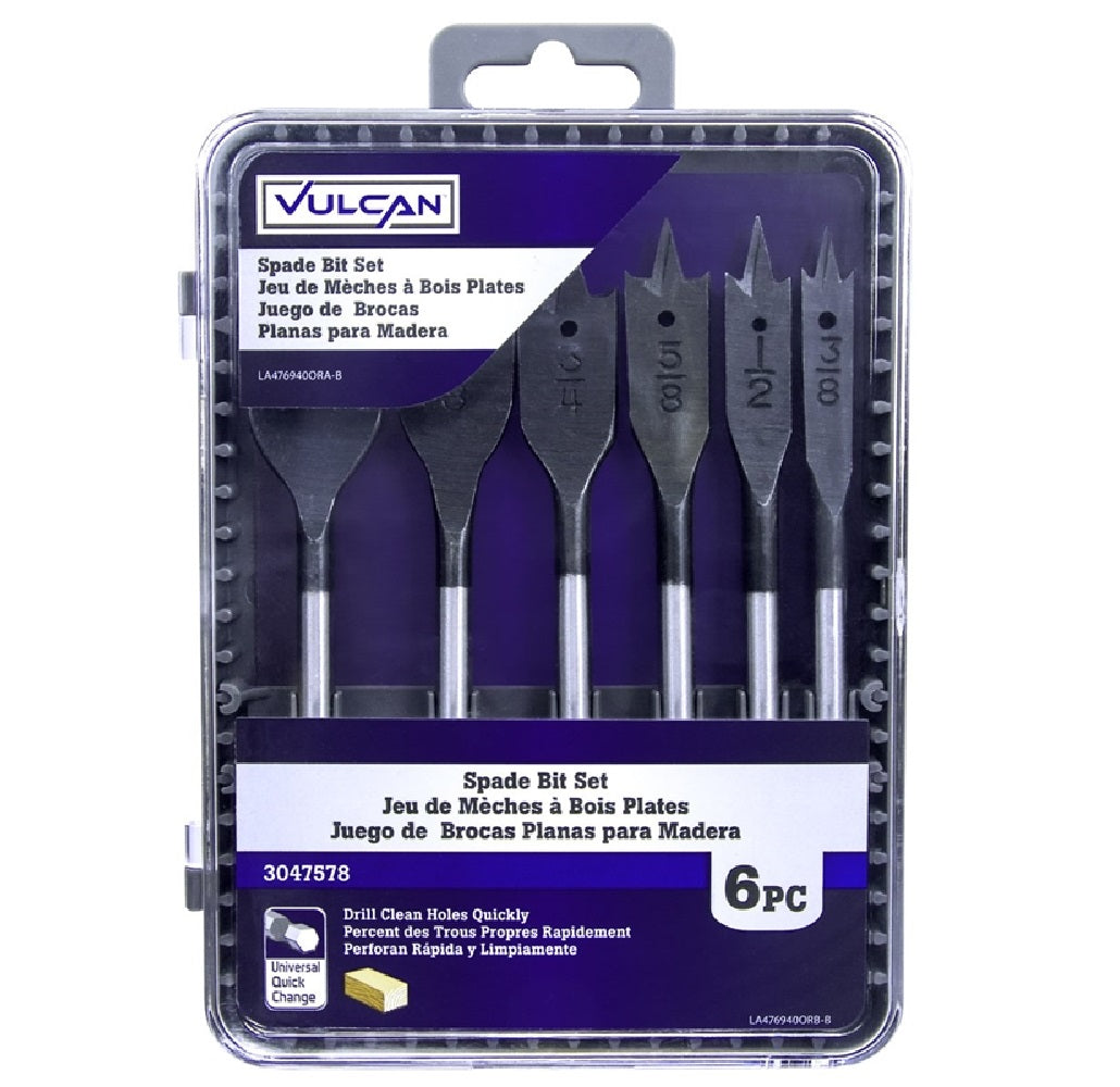 Vulcan 476940OR Wood Spade Bit Set