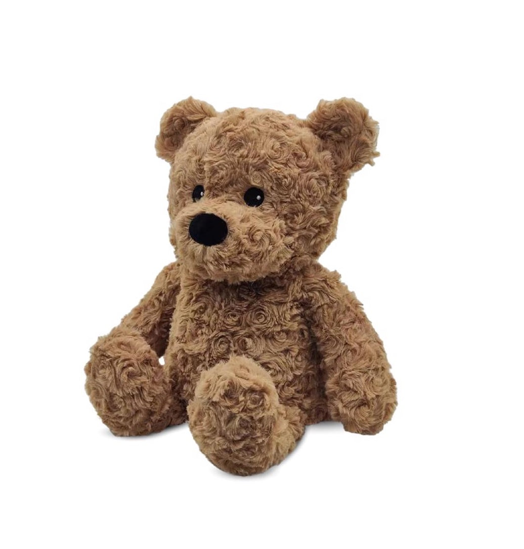 Warmies CP-BEA-CB Brown Curly Bear Stuffed Animal, Plush, Brown