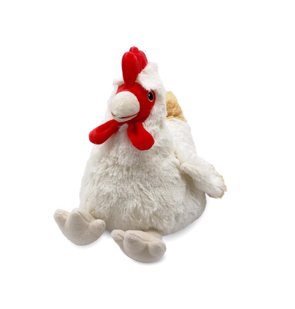 Warmies CP-CHK-1 Chicken Stuffed Animal, Plush, Red/White