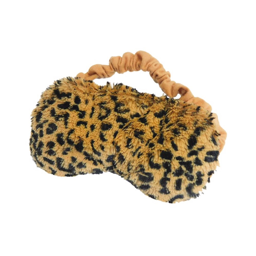 Warmies CPE-TAWNY Tawny Leopard Eye Masks, Black/Brown