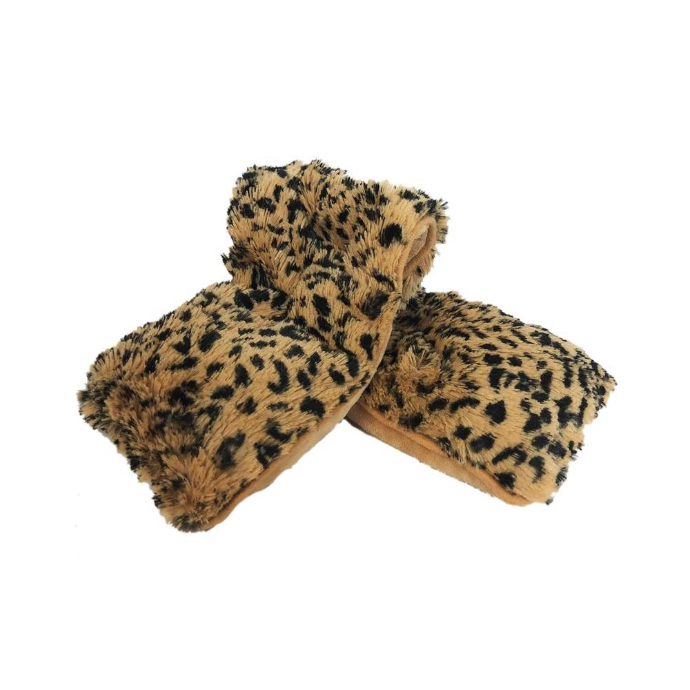 Warmies CPW-TAWNY-1 Leopard Neck Wraps, Black/Brown