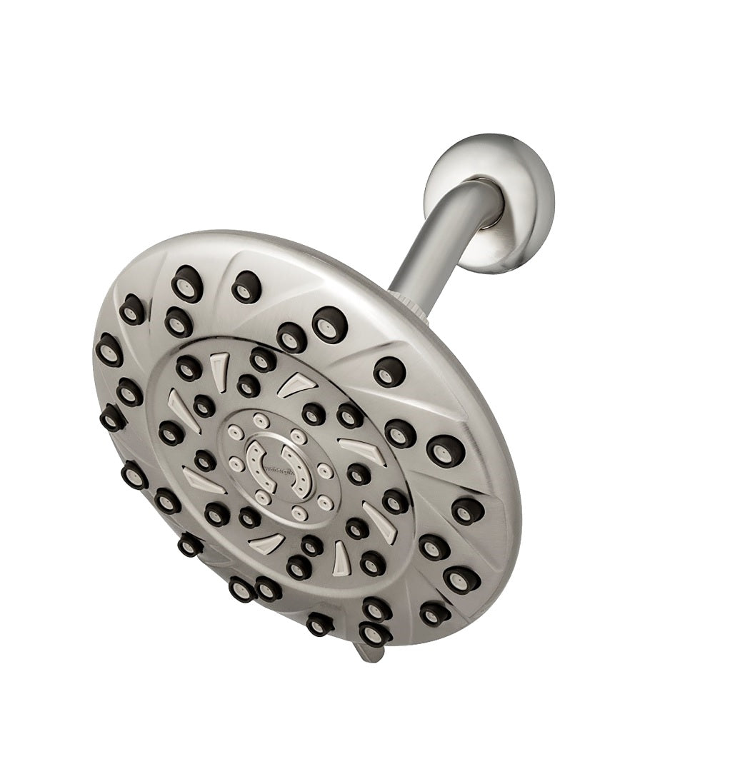 Waterpik XEM-639E RainFall Series Shower Head, Brushed Nickel
