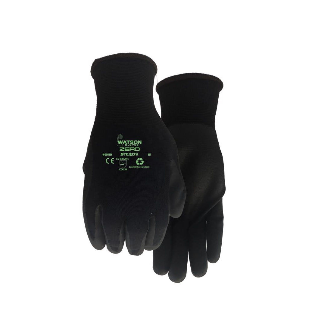 Watson Gloves 319-S Stealth Zero Gloves, Nitrile/Nylon