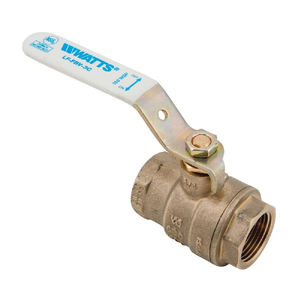 Watts 88005694 Threaded Ball Valve Full Port, Brass