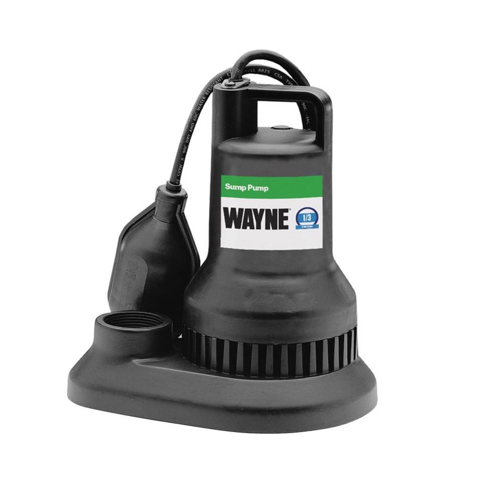 Wayne WST33 Tethered Float Switch Sump Pump, 1/3 HP