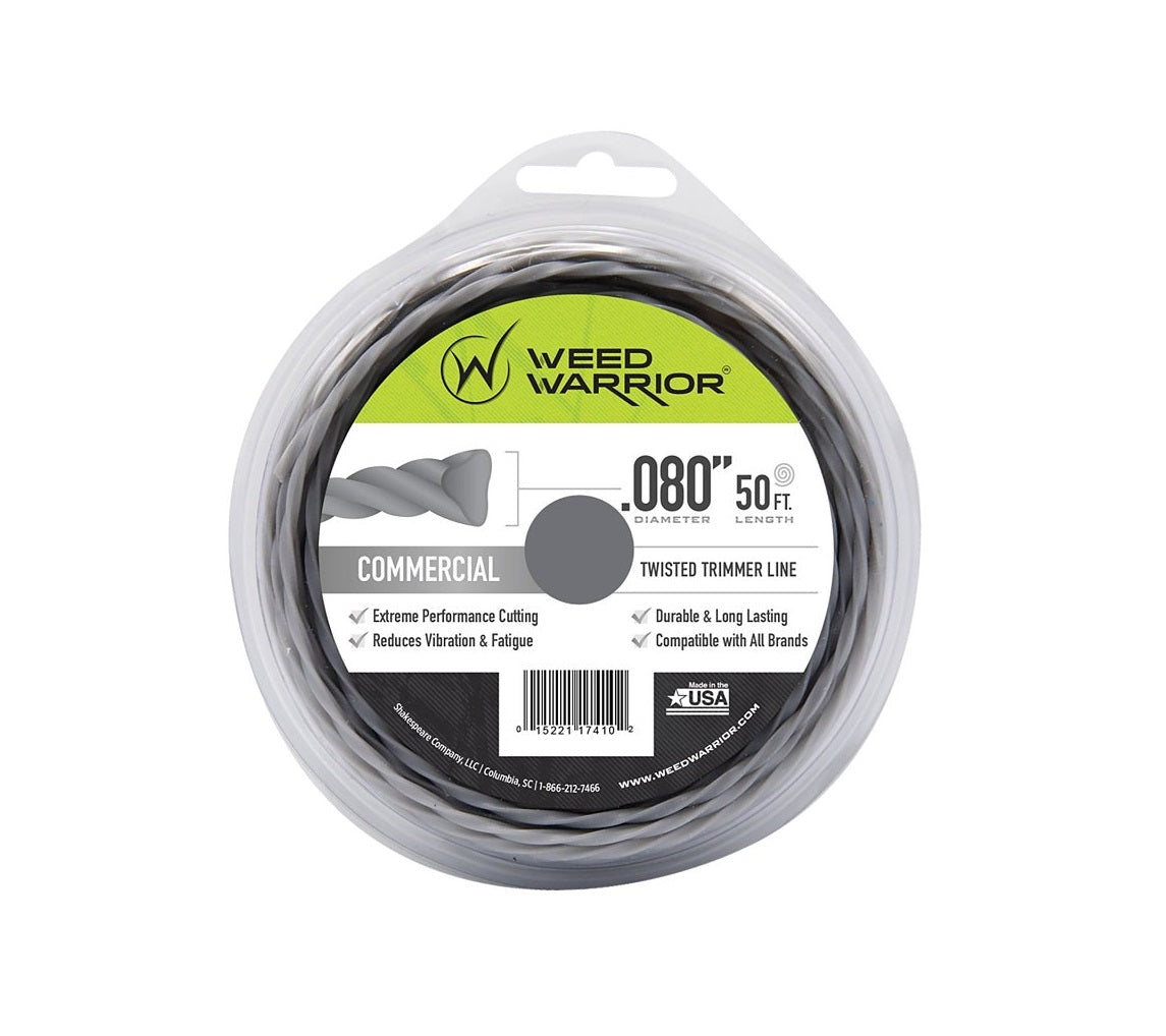 Weed Warrior 17410 Trimmer Line, Nylon, 50 Feet