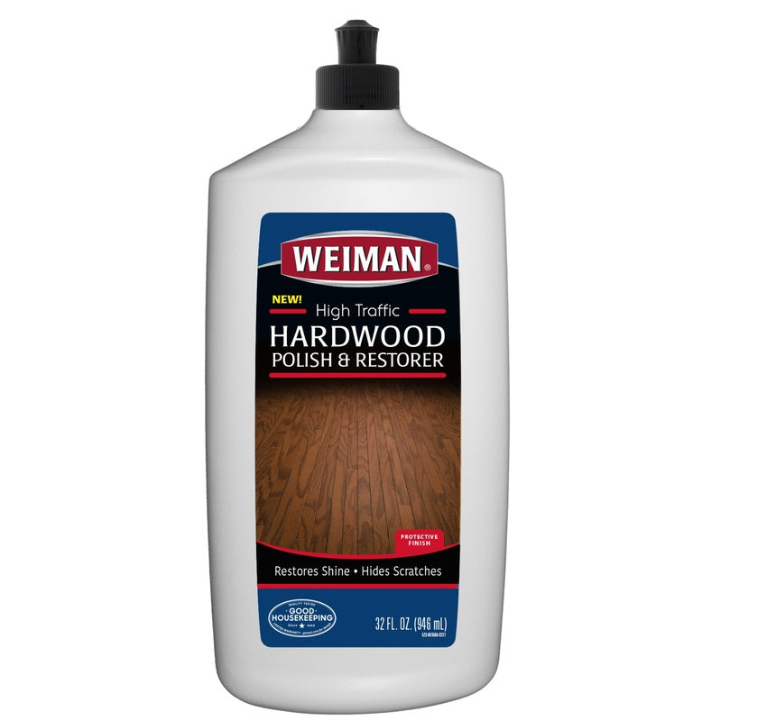 Weiman 523 High Traffic Hardwood Floor Polish & Restorer, 32 oz