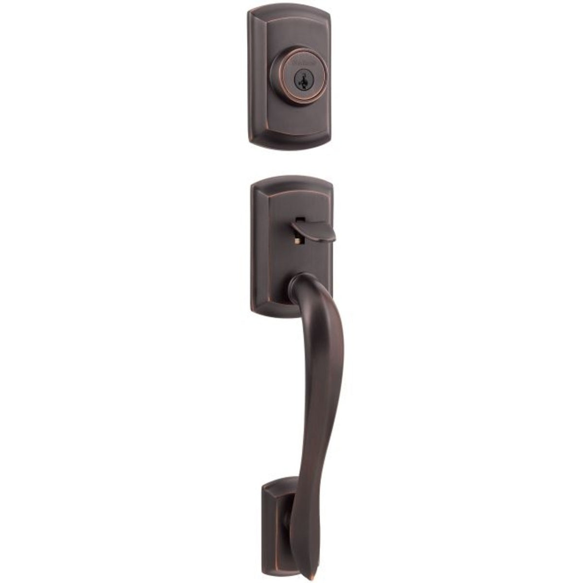 Weiser Lock GCA71AVH11P Exterior Avalon Dummy Handleset, Venetian Bronze