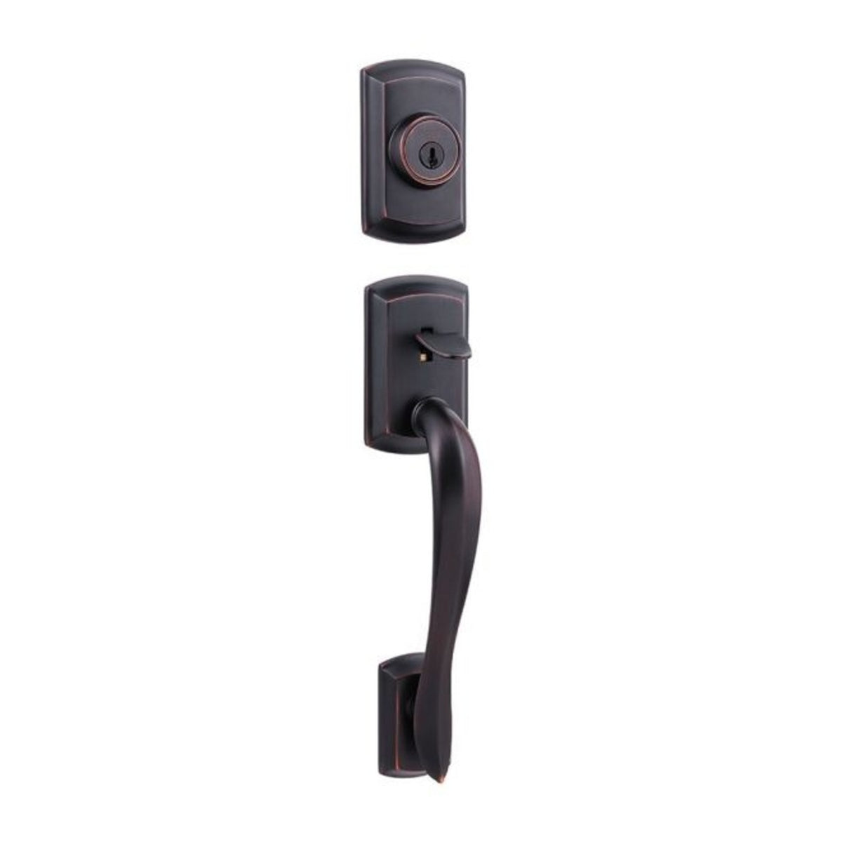 Weiser Lock GCA9671AVH11PS Exterior Avalon Double Cylinder Active Handleset, Venetian Bronze