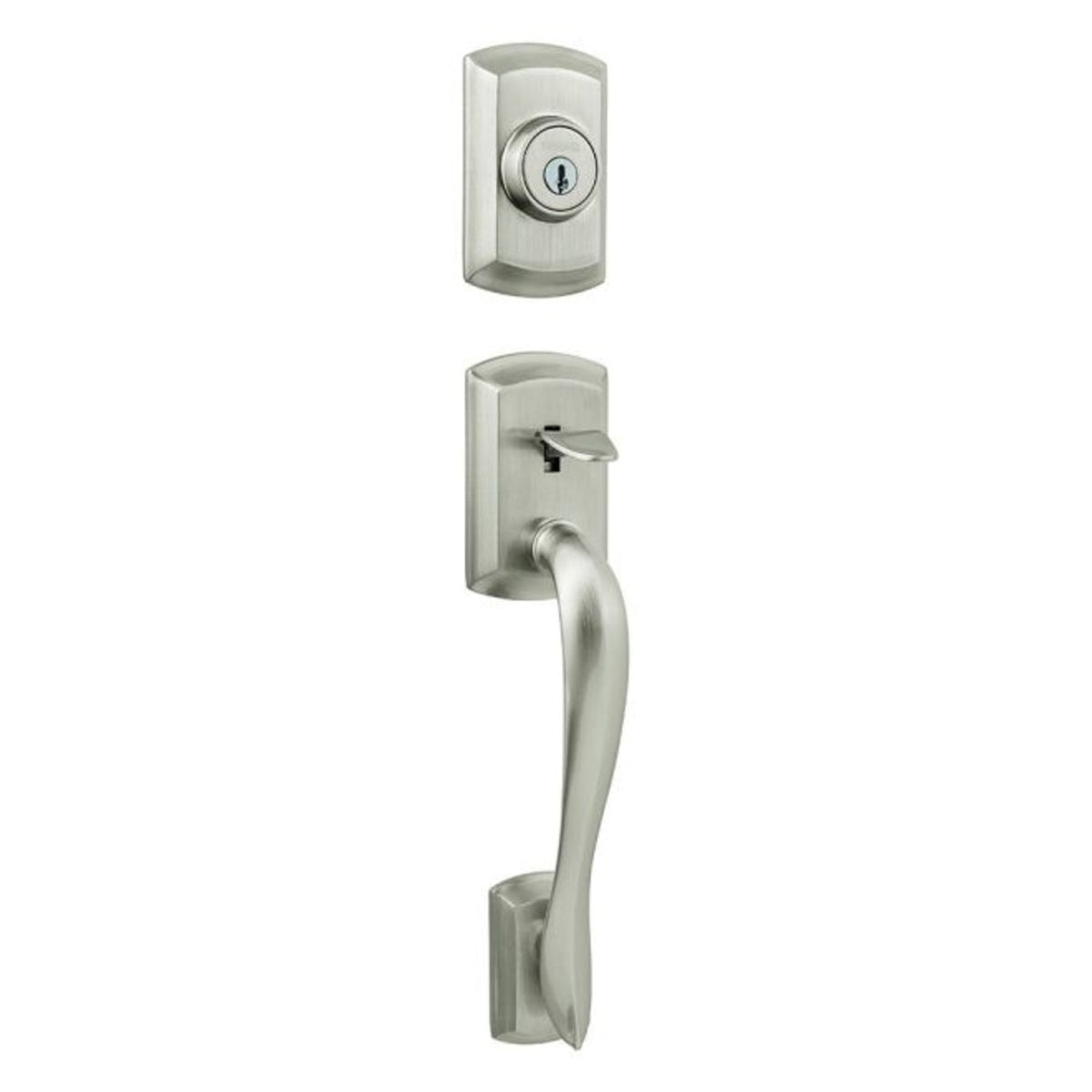 Weiser Lock GCA9771AVH15S Exterior Avalon Single Cylinder Active Handleset, Satin Nickel