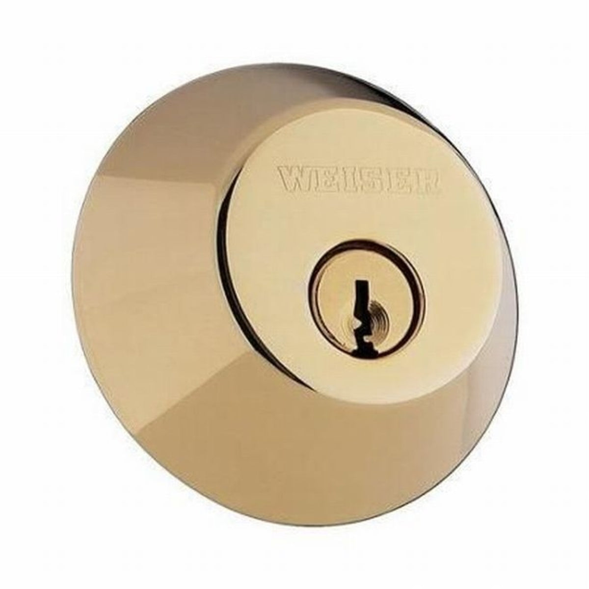 Weiser Lock GD93713BR Double Cylinder Deadbolt, Lifetime Bright Brass