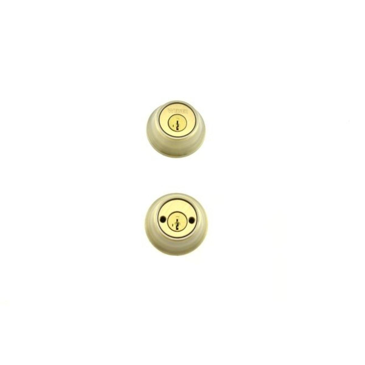 Weiser Lock GDC93715S Double Cylinder Deadbolt With Smart Key, Antique Brass