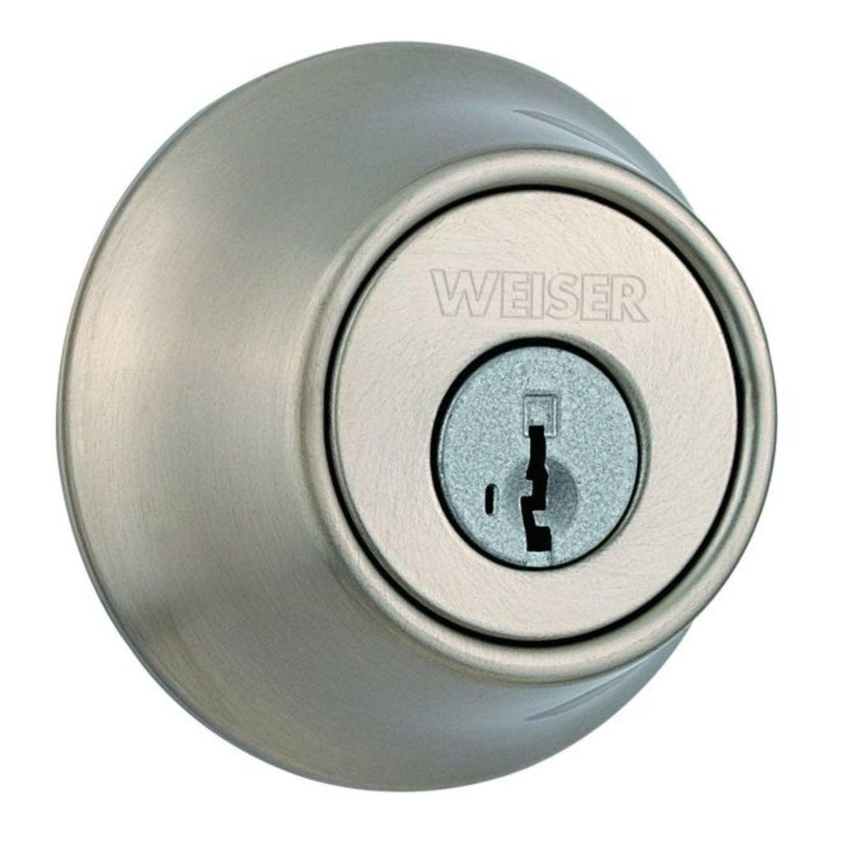 Weiser Lock GDC947115S Single Cylinder Deadbolt With Smart Key, Satin Nickel