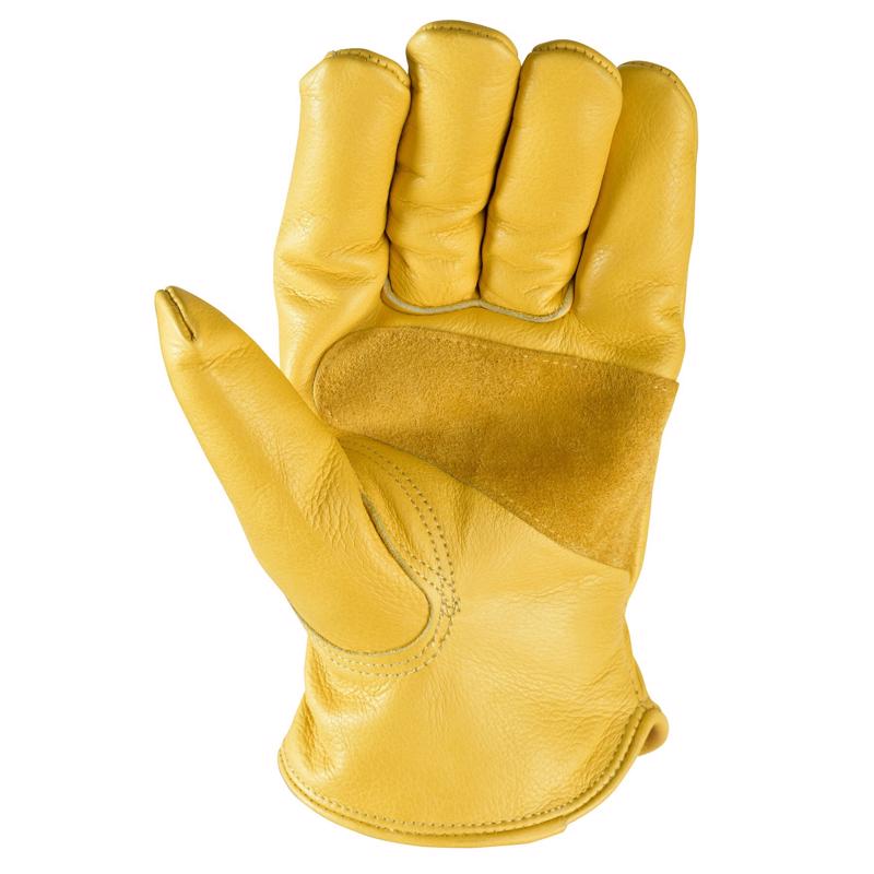 Wells Lamont 1108L-NEW Cold Weather Men's Gloves, L, Tan/Yellow