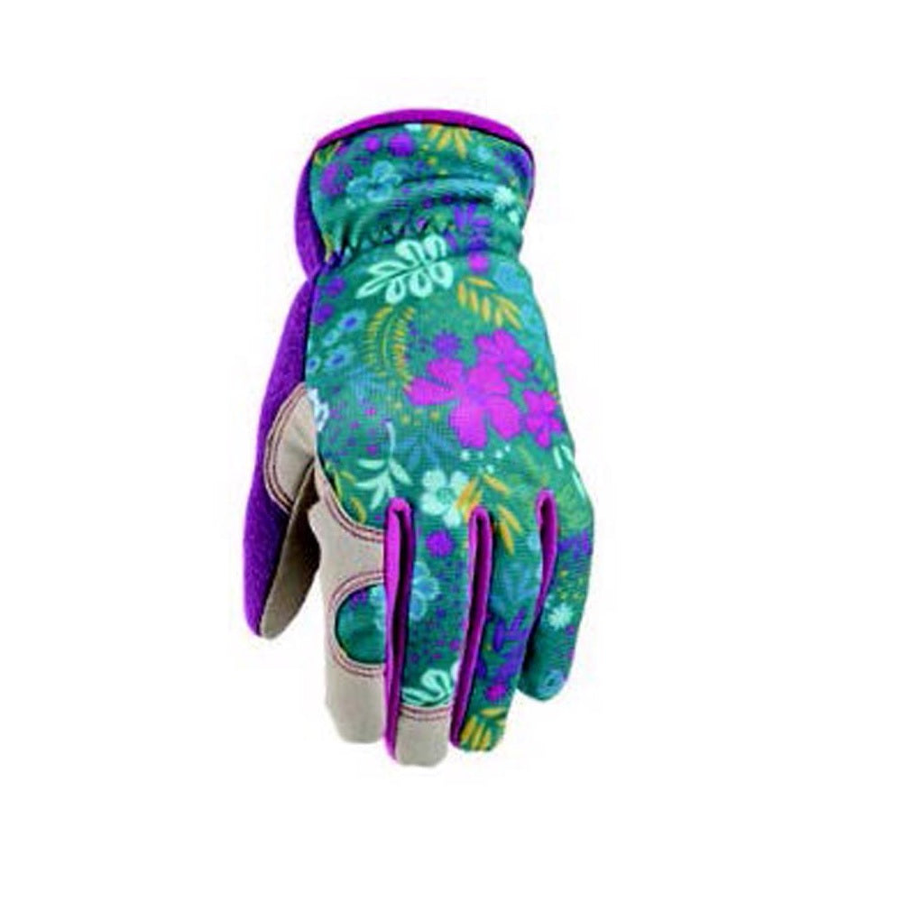 Wells Lamont 7753M Women's Botanical Work Gloves, Medium