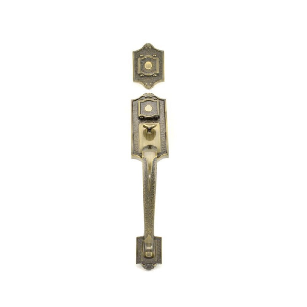 Weslock 01315-A--0020 Colonial Exterior Dummy Handleset, Antique Brass