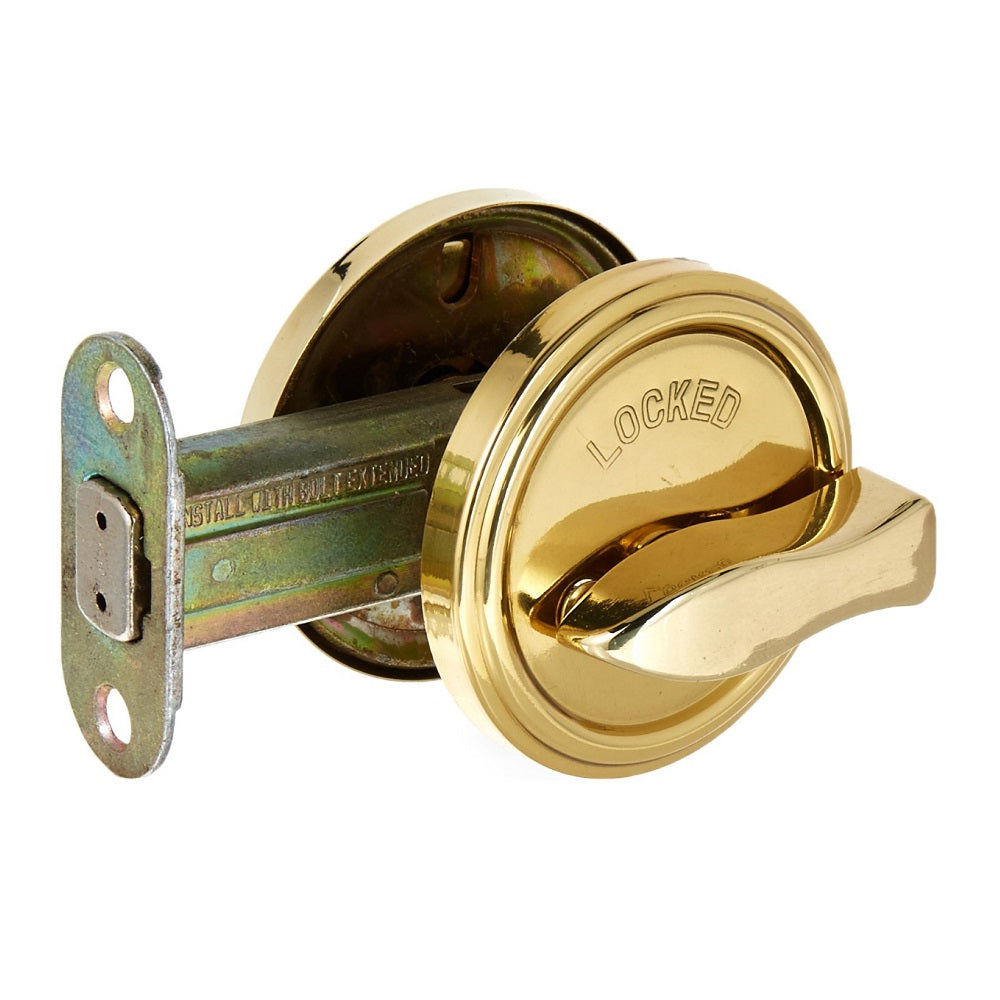 Weslock 00668-B-BSL23 Round Non-Cylinder Deadbolt, Lifetime Brass
