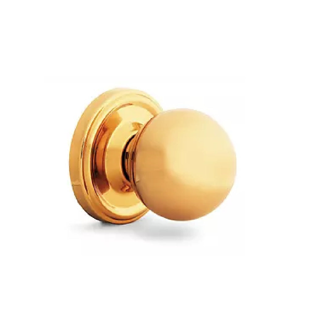 Weslock 00405D3--0020 Barrington Half Dummy Door Knob, Polished Brass