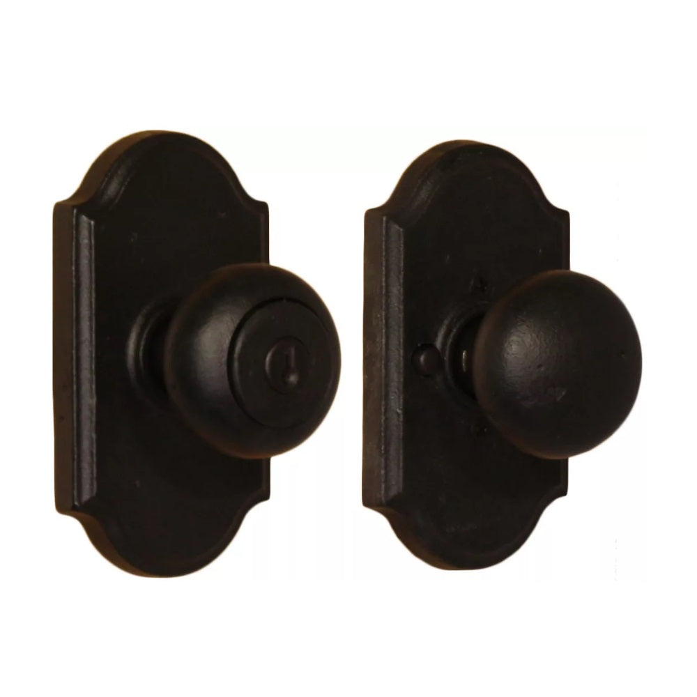 Weslock 07140F2F2SL23 Wexford Entry Door Knob, Black