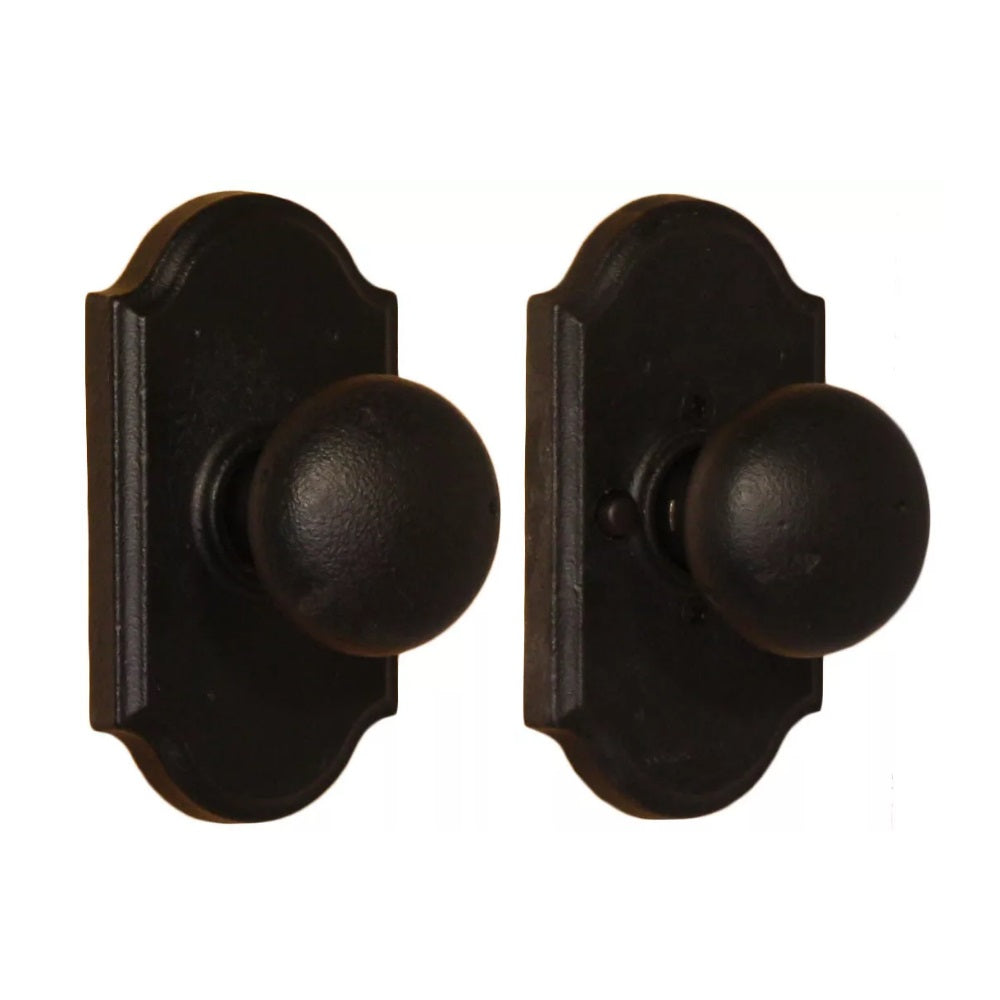 Weslock 07110F2F2SL20 Wexford Privacy Door Knob, Black