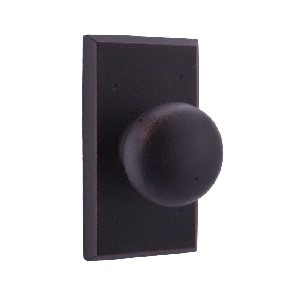 Weslock 07310F1F1SL20 Wexford Square Privacy Door Knob, Oil Rubbed Bronze