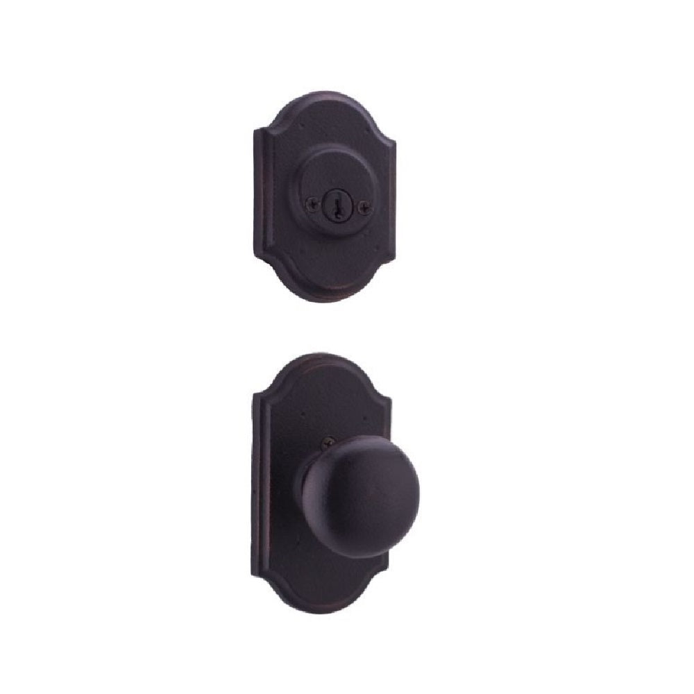 Weslock 07402--F1SL2D Wexford Castletown Double Cylinder Interior Handleset, Oil Rubbed Bronze