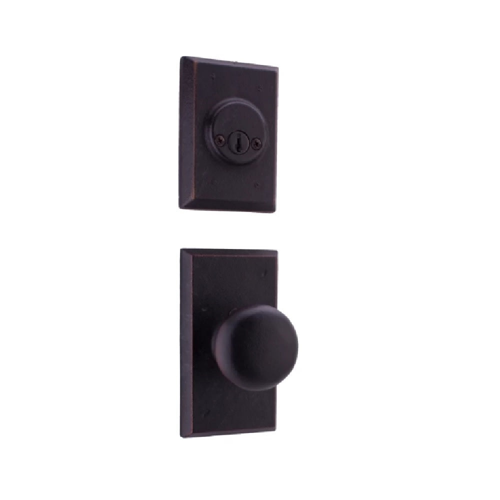 Weslock 07802--F1SL2D Wexford Interior Double Cylinder Handleset, Oil Rubbed Bronze