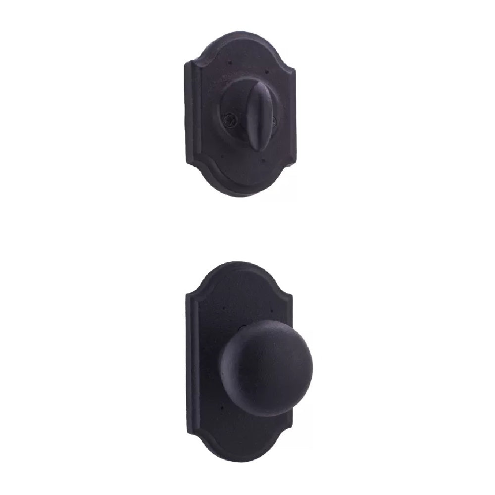 Weslock 07400--F2SL20 Wexford Castletown Single Cylinder Interior Handleset, Black