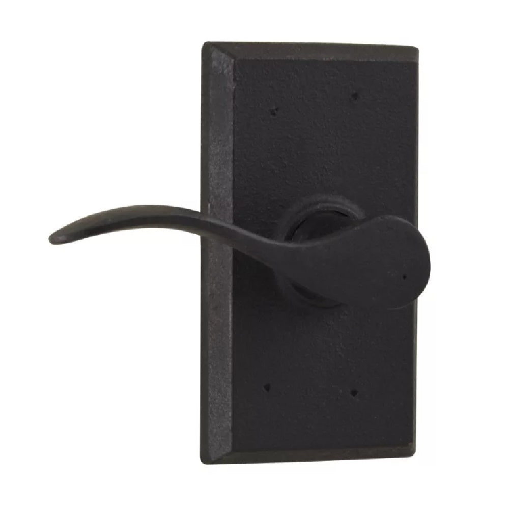 Weslock L7300H2H2SL20 Left Hand Carlow Square Passage Door Lever, Black