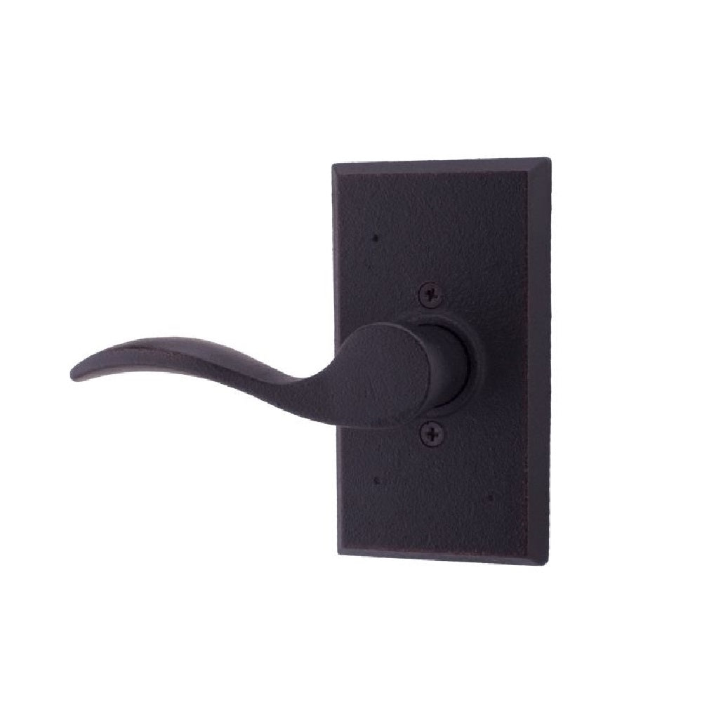 Weslock L7305H2--0020 Left Hand Carlow Square Half Dummy Door lever, Black