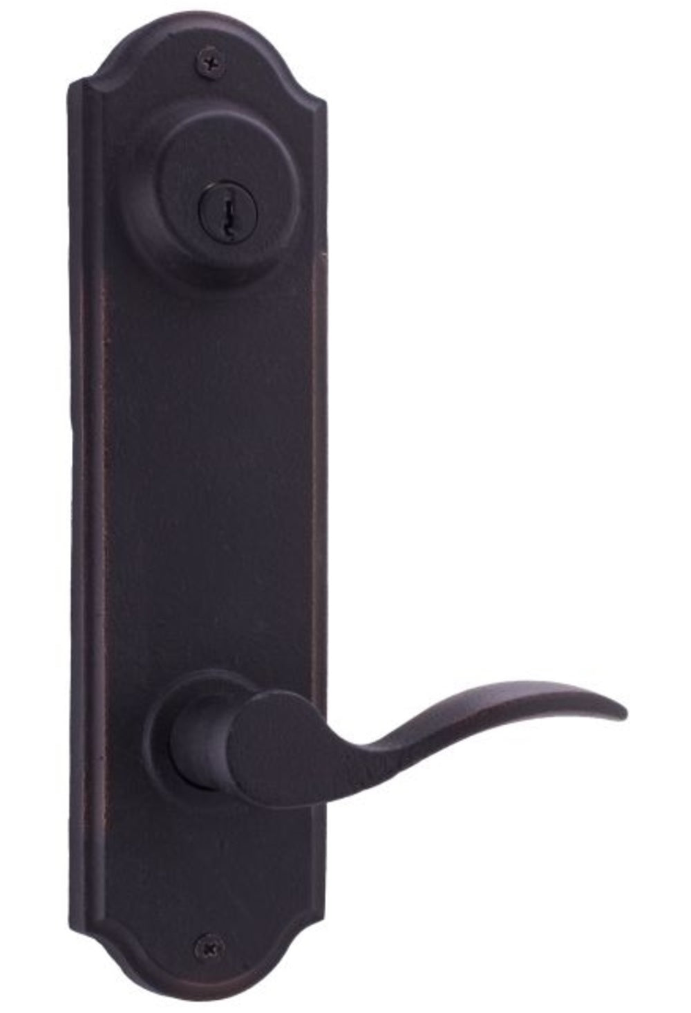 Weslock L7602--H1SL20 Left Hand Carlow Interior Double Cylinder Handleset Trim, Oil Rubbed Bronze