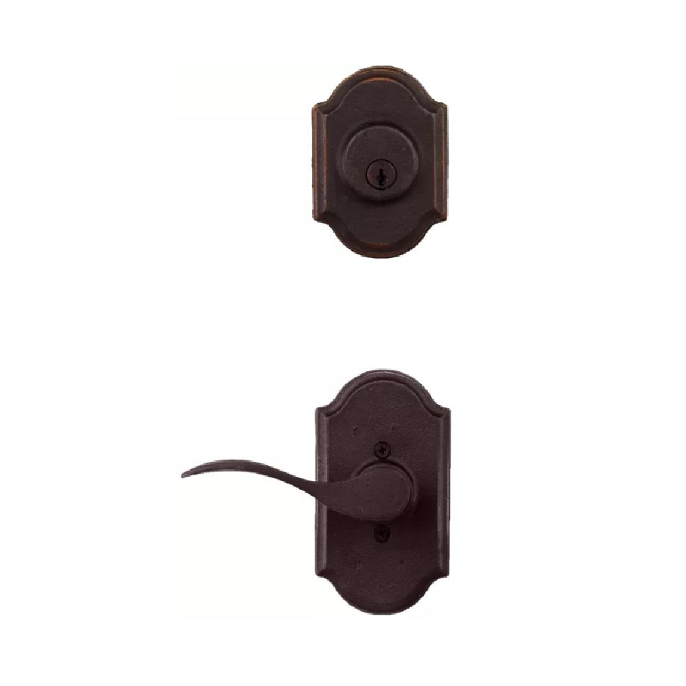 Weslock L7402--H1SL20 Left Hand Carlow Interior Double Cylinder Handleset, Oil-Rubbed Bronze