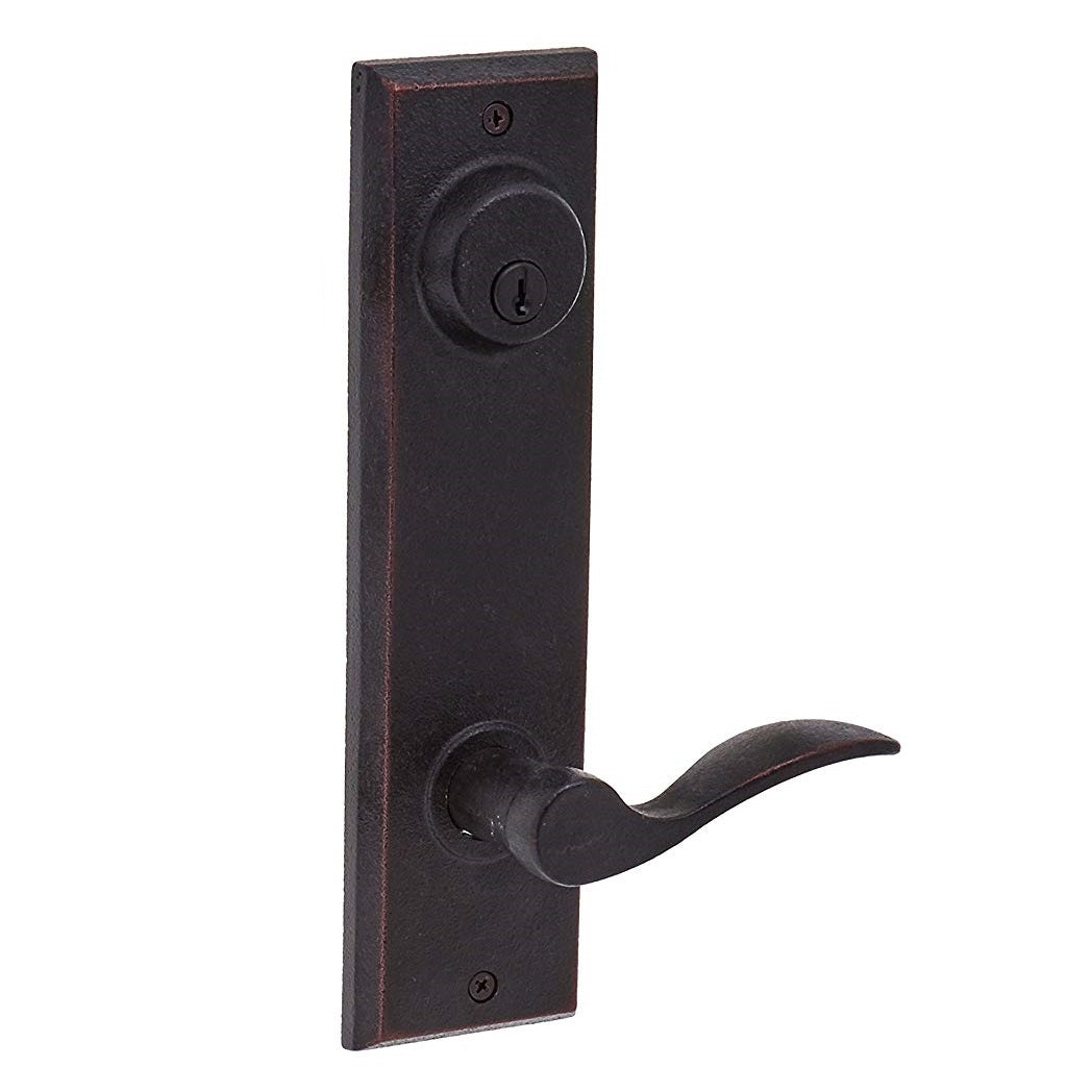 Weslock L7902--H1SL20 Left Hand Carlow Interior Double Cylinder Handleset, Oil Rubbed Bronze