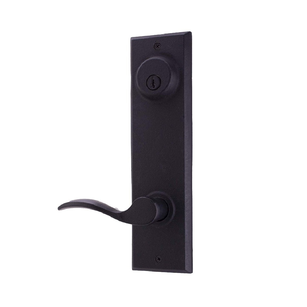 Weslock L7902--H2SL20 Left Hand Carlow Interior Double Cylinder Handleset, Black