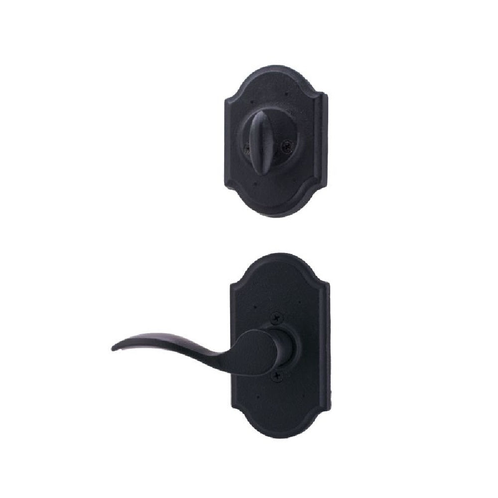 Weslock L7405--H2SL20 Left Hand Carlow Interior Dummy Handleset, Black