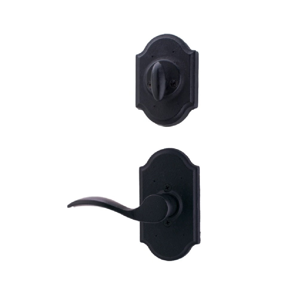 Weslock L7400--H2SL20 Left Hand Carlow Interior Single Cylinder Handleset, Black