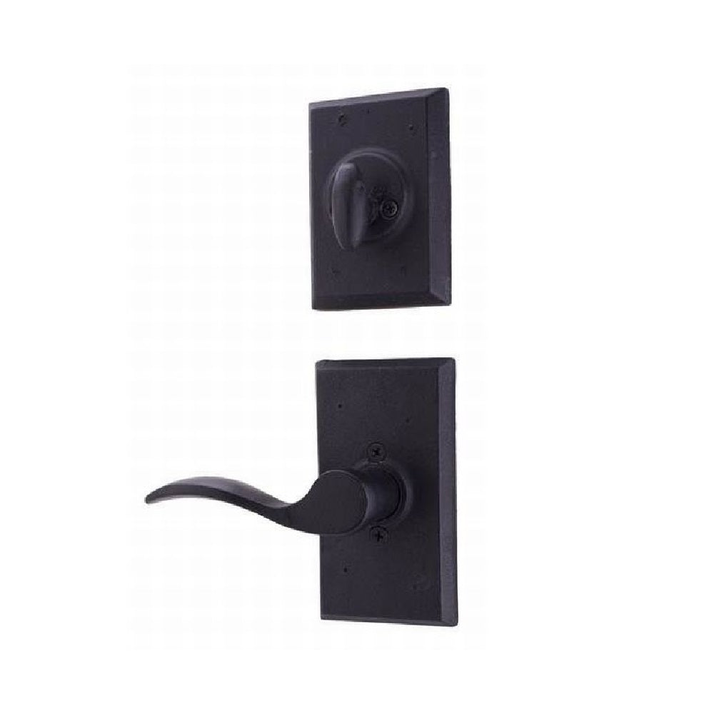 Weslock L7800--H2SL20 Left Hand Carlow Interior Single Cylinder Handleset, Black