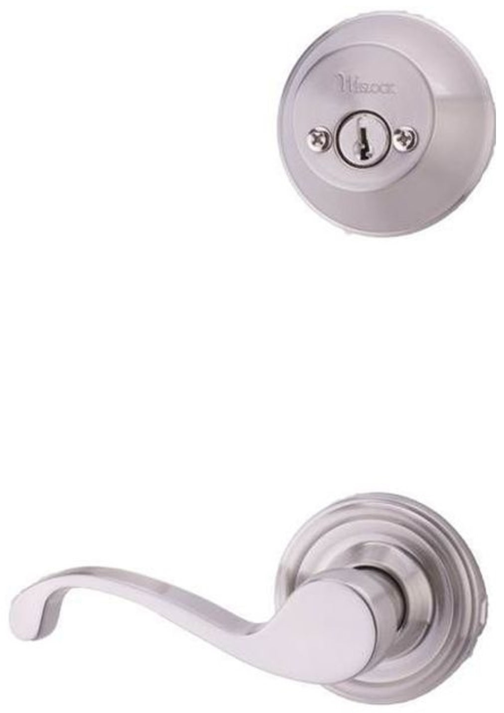 Weslock L2109--KNSL2D Left Hand Calais Interior Double Cylinder Handleset Trim, Satin Nickel