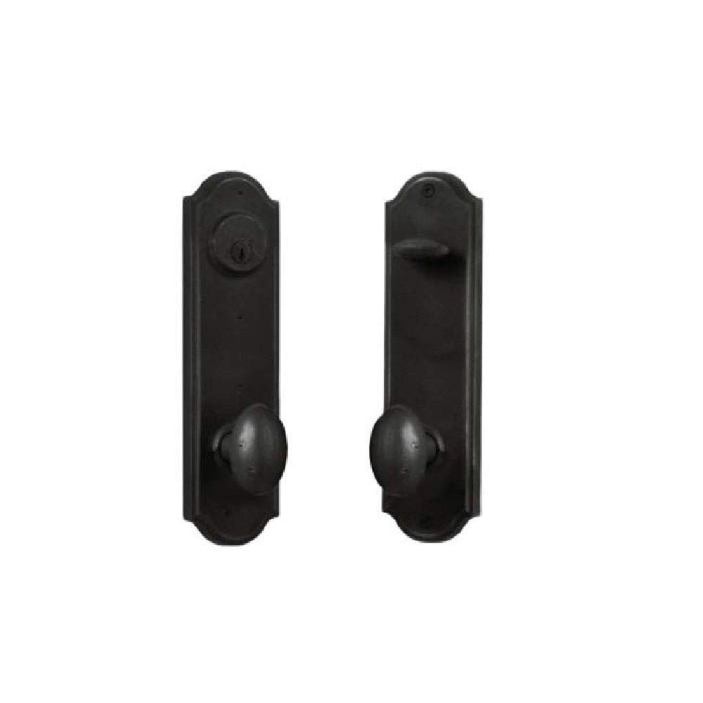 Weslock L7641M2M2SL2D Durham Single Cylinder Deadbolt Passage Lock, Black