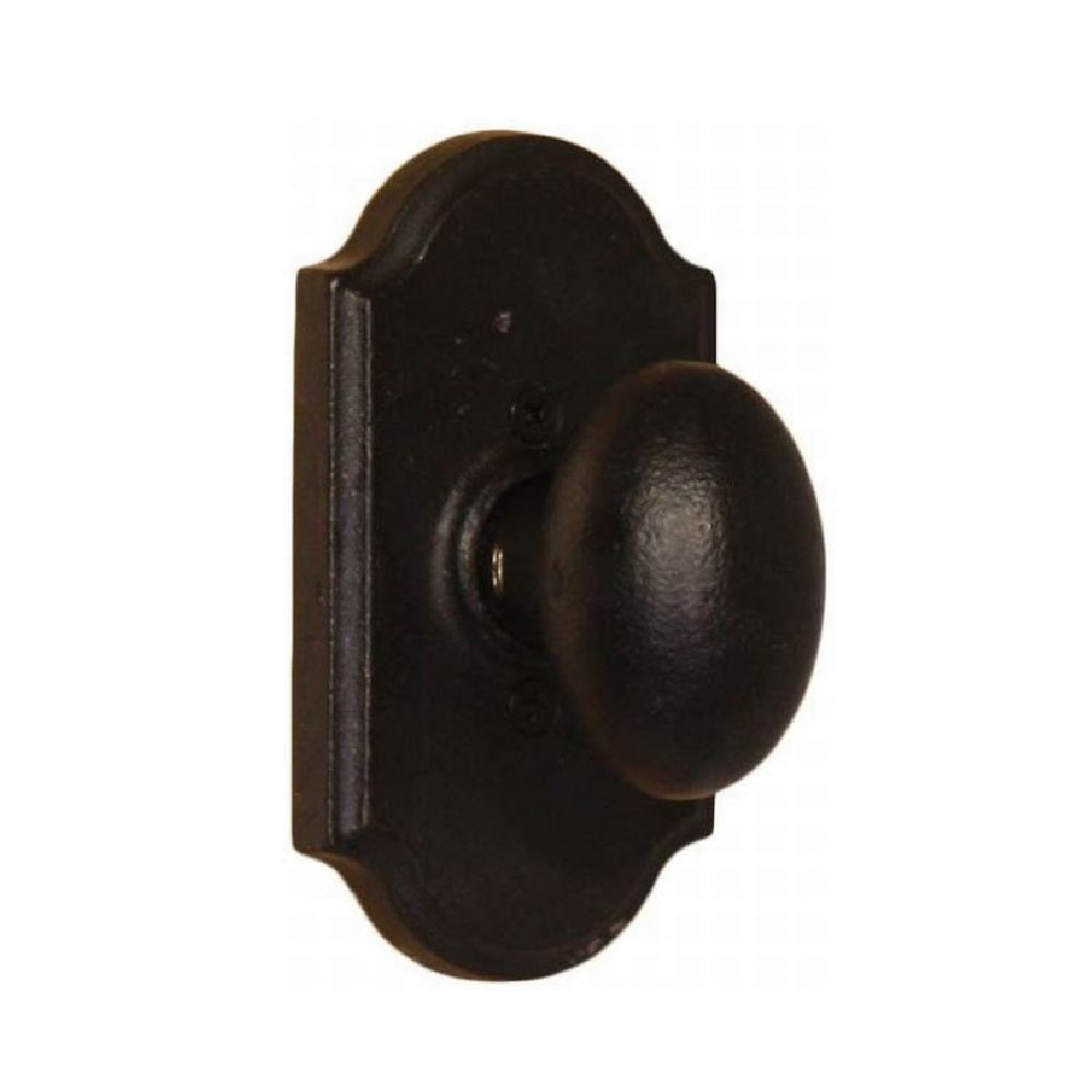 Weslock 07105M2--0020 Durham Premiere Half Dummy Door Knob, Black
