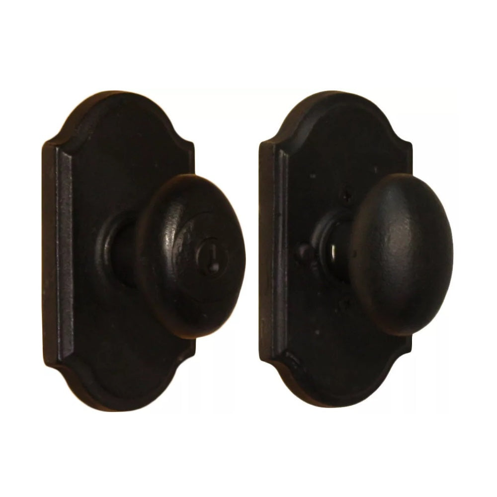 Weslock 07140M2M2SL23 Durham Entry Door Knob, Black