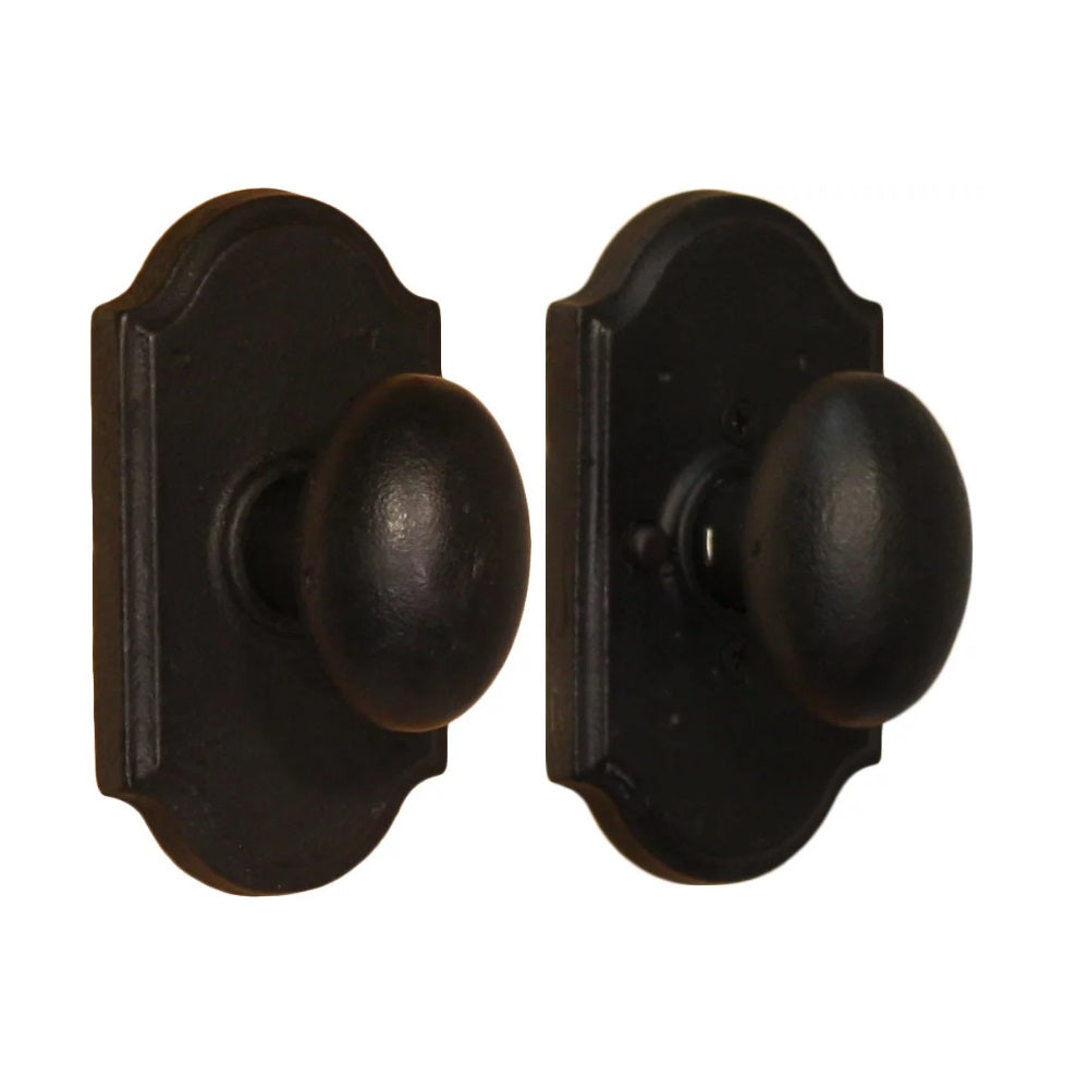Weslock 07110M2M2SL20 Durham Privacy Door Knob, Black
