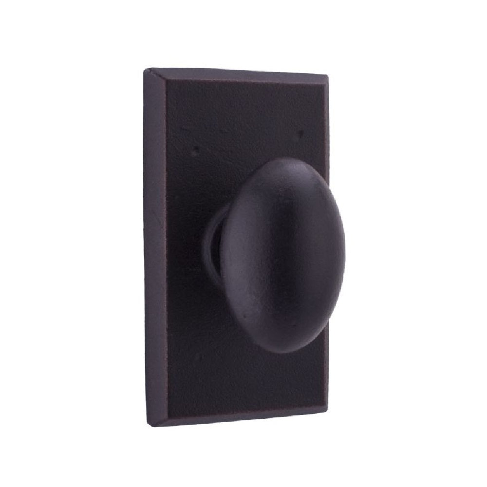 Weslock 07310M1M1SL20 Durham Square Privacy Door Knob, Oil Rubbed Bronze